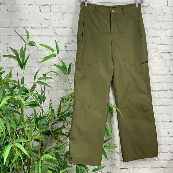 Calvin Klein Jeans Green Straight Leg Windbreakers - Picture 1 of 4